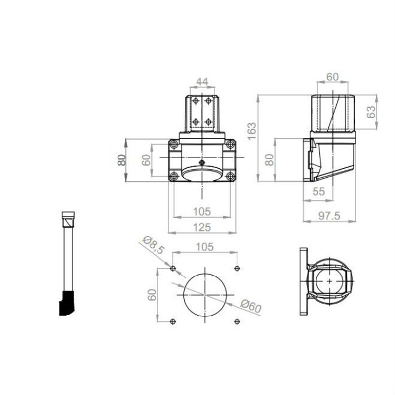 Vertical Wall Mount