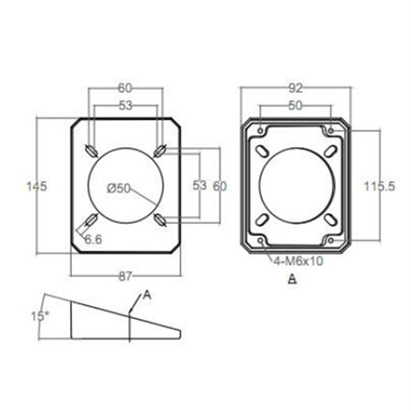 15° Bevel Connector