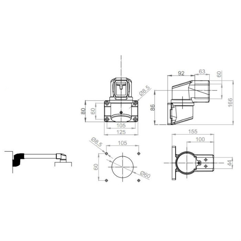 Horizontal Wall Mount