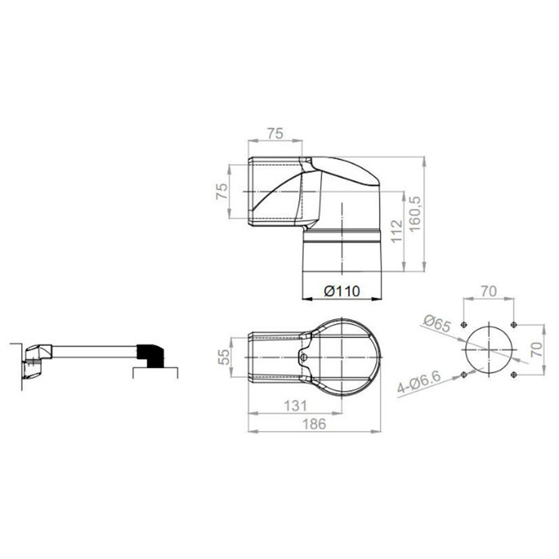 90° Box Connector